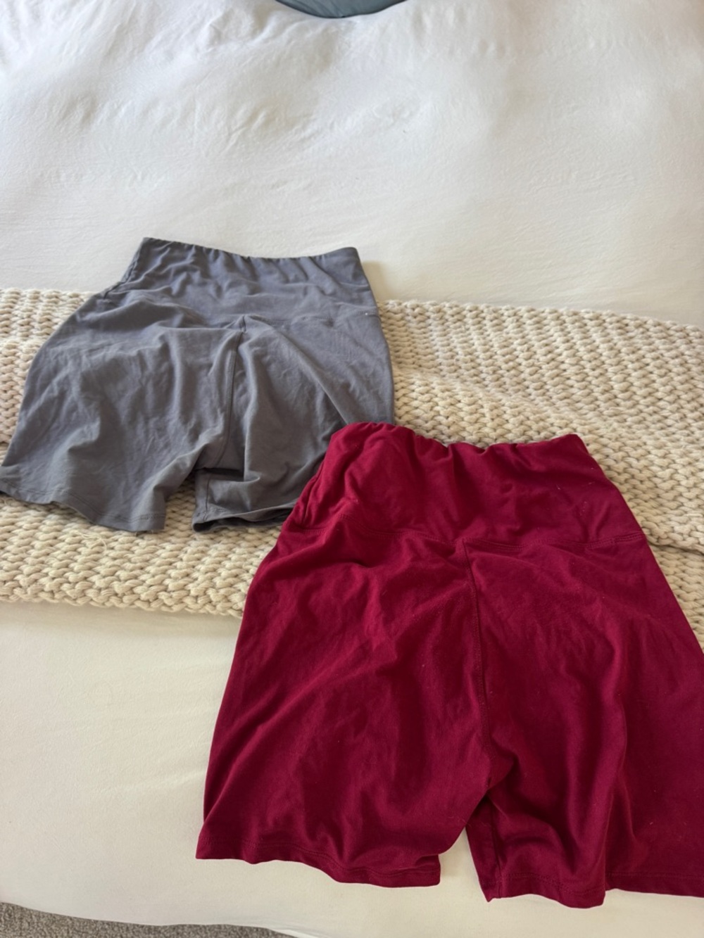 Source Unknown Women's Bike Shorts in Gray and Burgundy